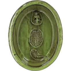 Poidełko dla ptaków ceramiczne z krokodylem zielone * Esschert Design Online