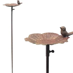Poidełko ogrodowe z ptaszkiem na liściu h117 cm * Exner GmbH Outlet