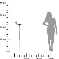 Poidełko z ptakiem na gałązce h122 cm * Exner GmbH Online