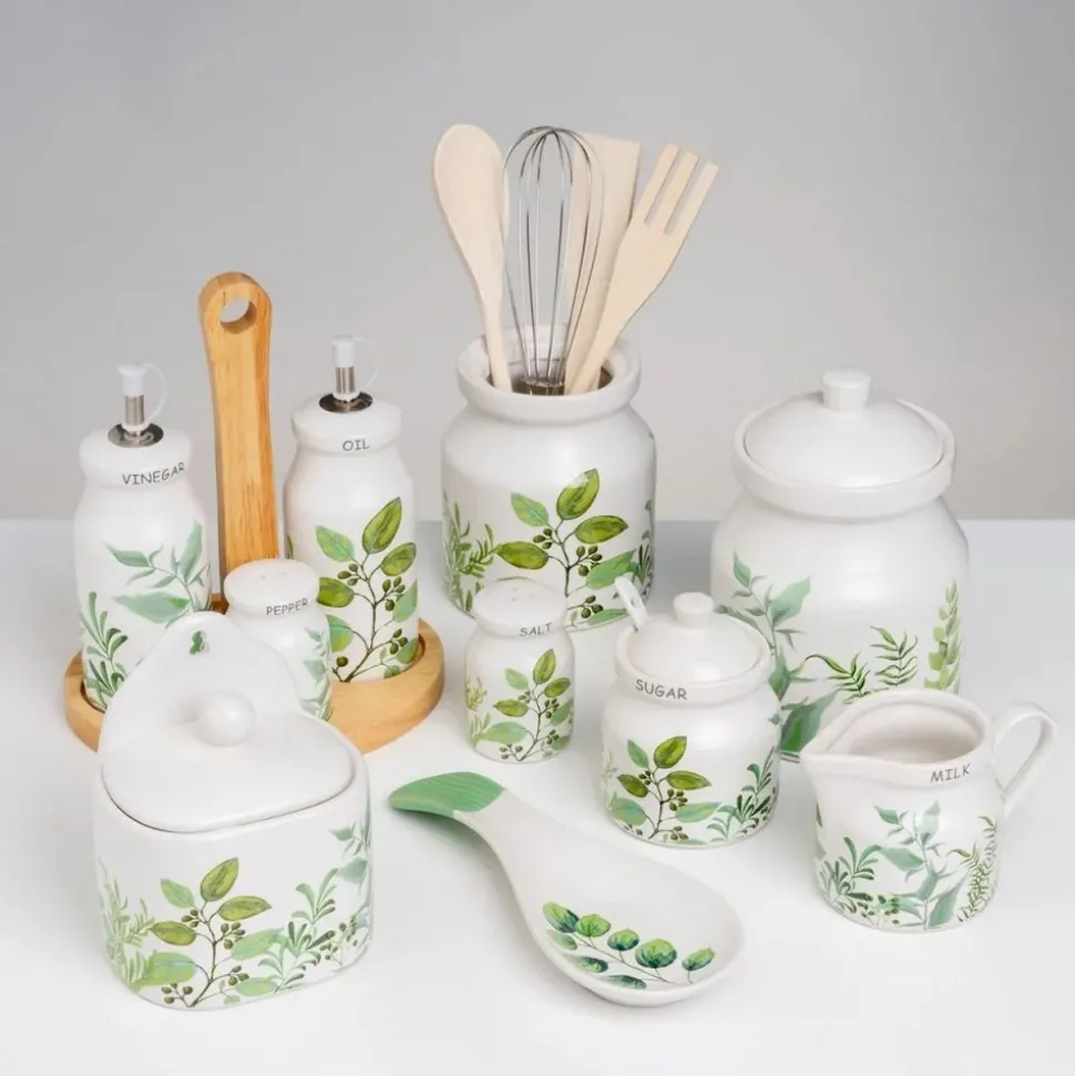 Pojemnik ceramiczny na przybory kuchenne GREENS