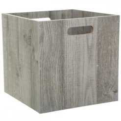 Pojemnik drewniany 31x31 cm Szary * 5five Simply Smart Outlet