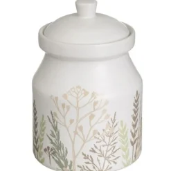 Pojemnik kuchenny ceramiczny z pokrywką HERBA JAR 1100 ml * HowHomely Discount