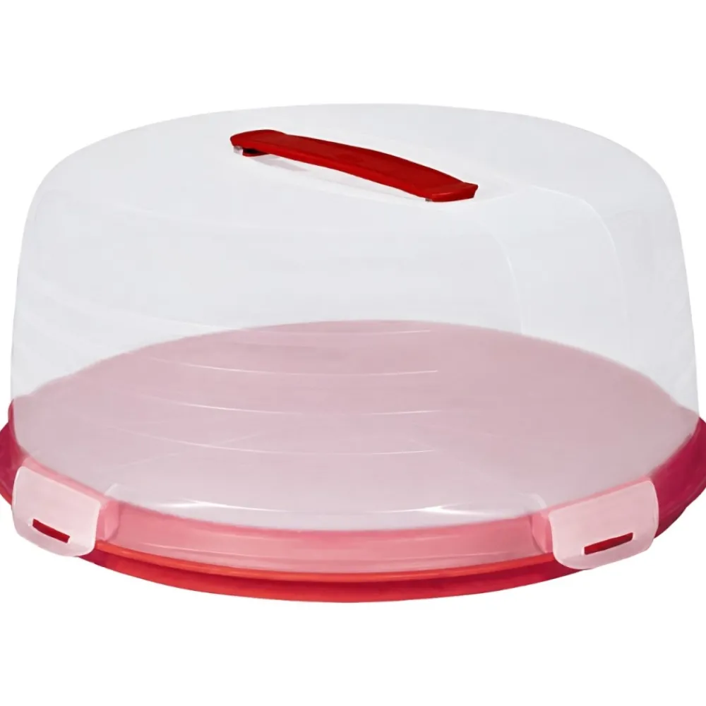 Pojemnik na ciasto CURVER CHEF&HOME czerwony 34,7 cm *
