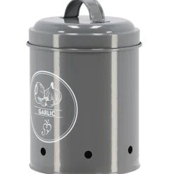 Pojemnik na czosnek vintage szary 1,15 L * Esschert Design Clearance