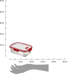 Pojemnik szklany na żywność SMART COOK czerwony 0,9 L * CURVER Hot