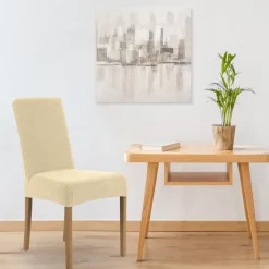 Pokrowiec 3 na krzesło 35x30x55 kremowy