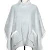 Ponczo SWEETY 110x75 cm srebrne golf
