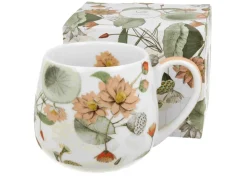 Porcelanowy kubek baryłka Autumn flowers 430 ml