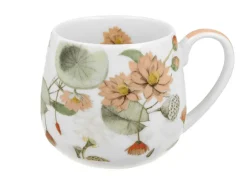 Porcelanowy kubek baryłka Autumn flowers 430 ml