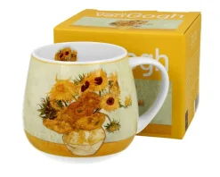 Porcelanowy kubek baryłka Van Gogh Sunflowers 430 ml