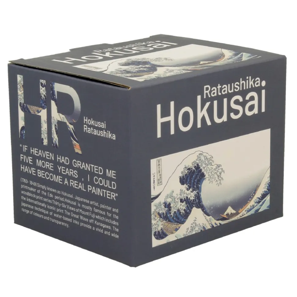 Porcelanowy kubek baryłka 430 ml Hokusai The Great Wave