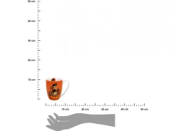 Porcelanowy kubek baryłka Koci Świat Cindy i Koty w koszyczku 360 ml