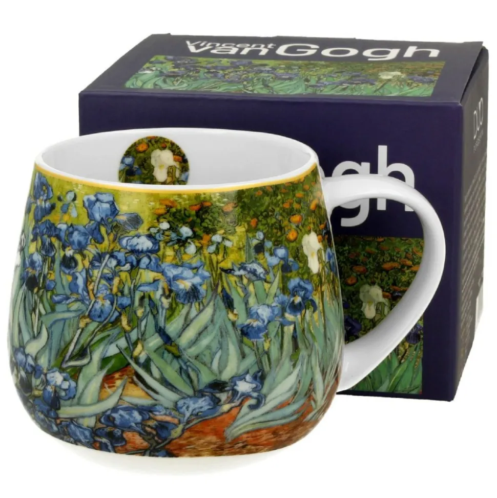 Porcelanowy kubek baryłka 430 ml Van Gogh Irises