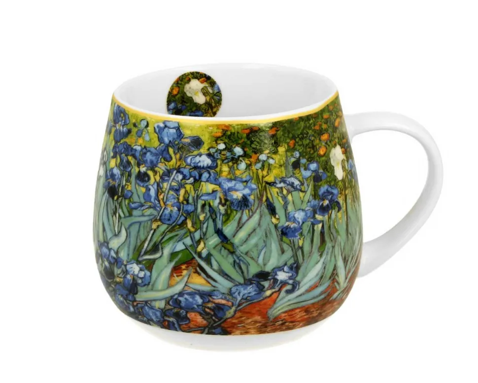 Porcelanowy kubek baryłka 430 ml Van Gogh Irises
