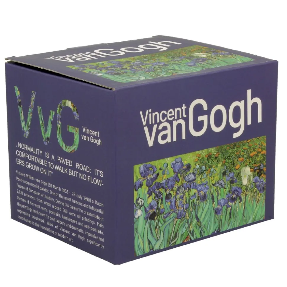 Porcelanowy kubek baryłka 430 ml Van Gogh Irises