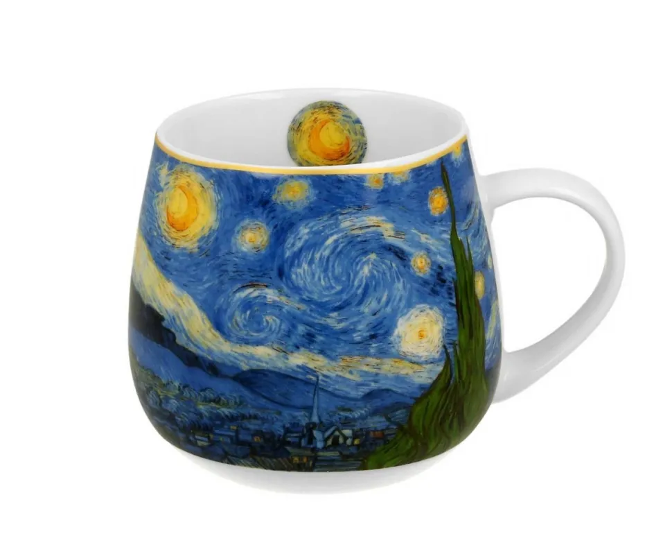 Porcelanowy kubek baryłka Van Gogh Starry Night 430 ml