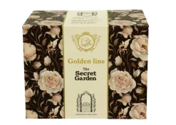 Porcelanowy kubek na stopce English Roses Black 530 ml