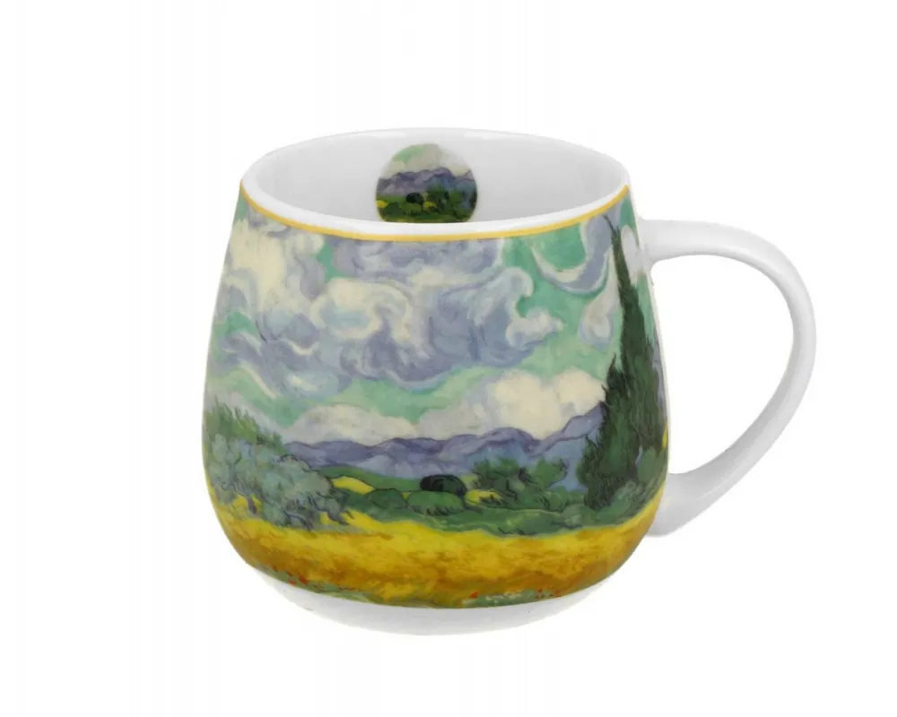Porcelanowy kubek baryłka Van Gogh Wheat Field 430 ml * Duo Online