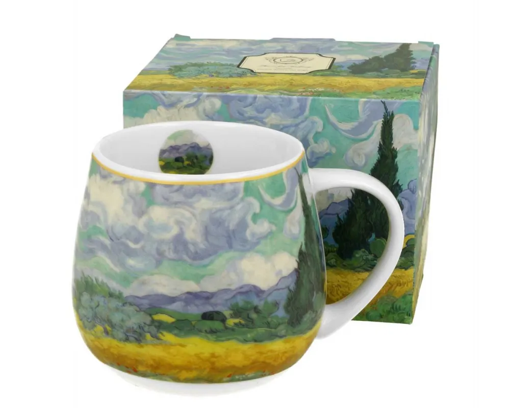 Porcelanowy kubek baryłka Van Gogh Wheat Field 430 ml * Duo Online
