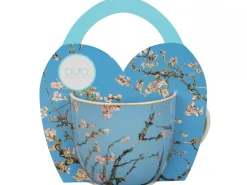 Porcelanowy kubek 460 ml Van Gogh Almond Blossom w koszyczku * Duo Discount