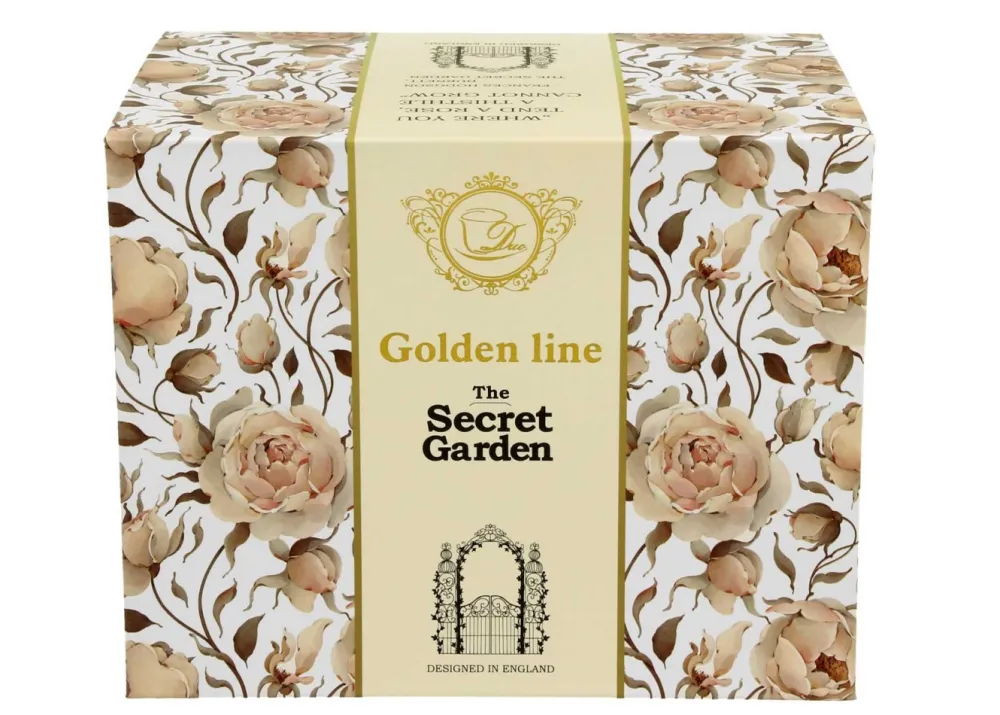 Porcelanowy kubek na stopce English Roses White 530 ml * Duo Online