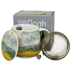 Porcelanowy kubek z zaparzaczem 430 ml Van Gogh Wheat Field * Duo Sale