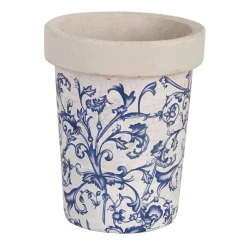 Postarzana doniczka ceramiczna 13x16cm