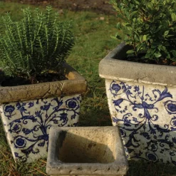 Postarzane doniczki ceramiczne 3 sztuki * Esschert Design Discount