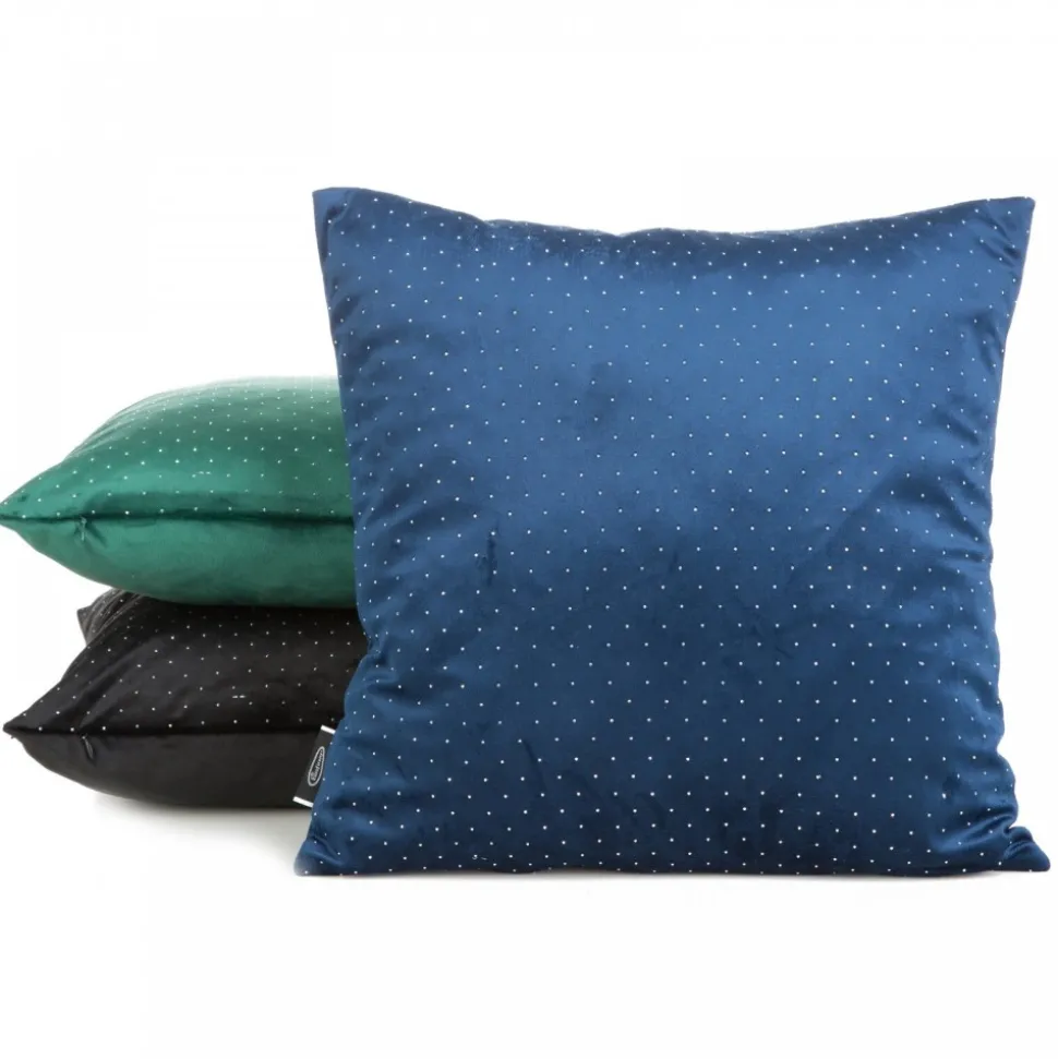 Poszewka ARIADNA 45x45 cm granatowy diamenciki