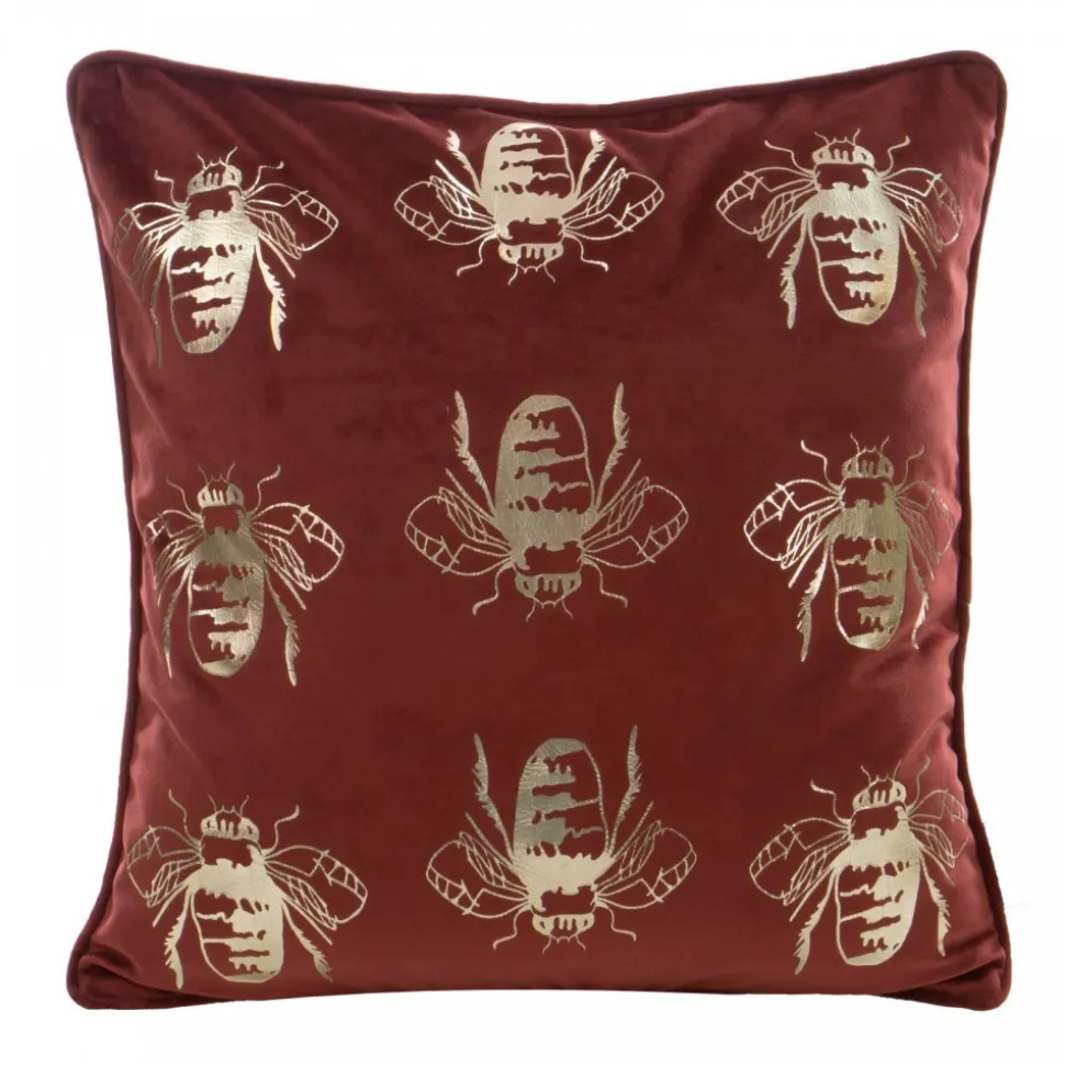 Poszewka BLINK 15 45x45 cm ceglasta welwetowa