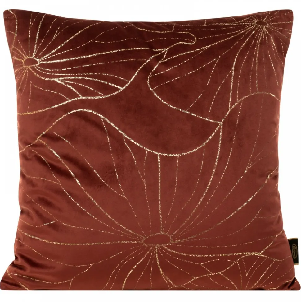 Poszewka BLINK 25 45x45 cm ceglasta welwetowa