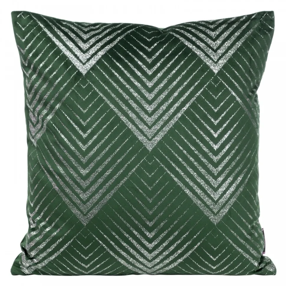 Poszewka BLINK 36 45x45 cm ciemnozielona welwet