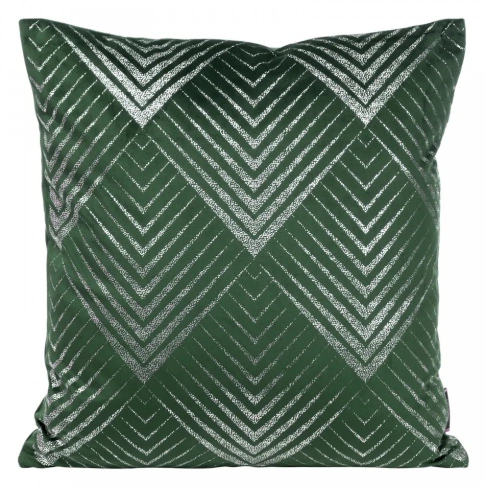 Poszewka BLINK 36 45x45 cm ciemnozielona welwet