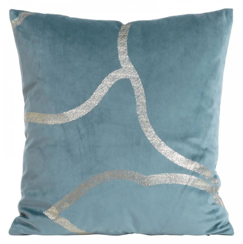 Poszewka BLINK 40 45x45 cm niebieska welwet