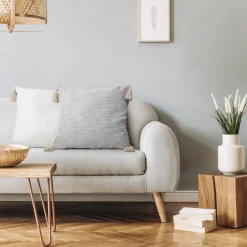 Poszewka BOHO/3 45cm x 45cm krem + sreb