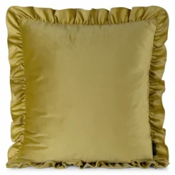 Poszewka BRENDA 45x45 cm musztardowa falbana