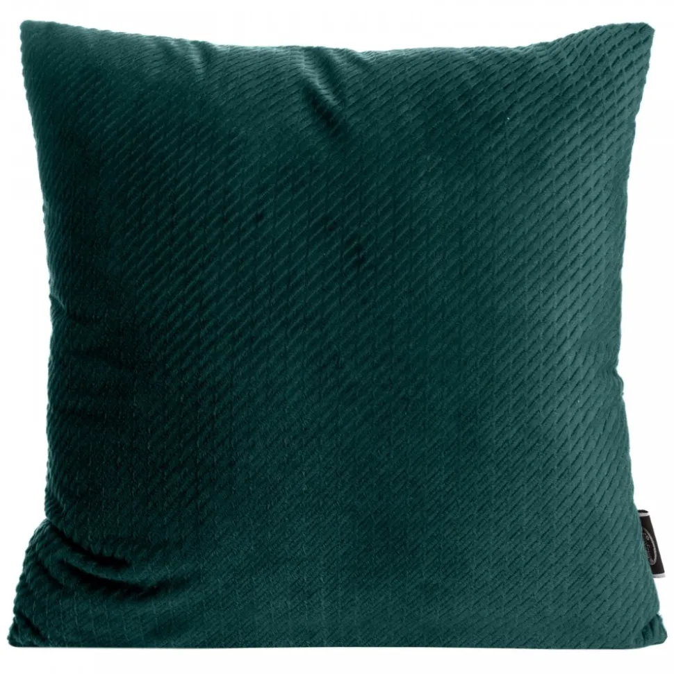 Poszewka ELIZA 40x40 cm ciemnomiętowa velvet