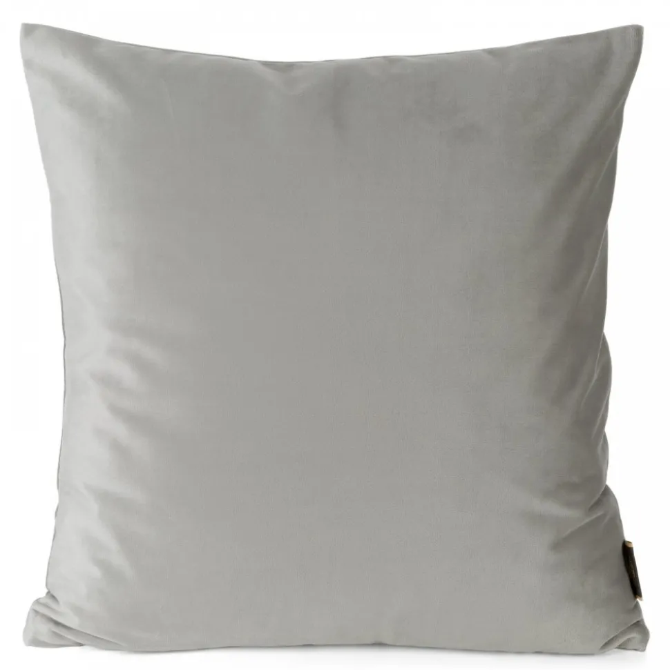 Poszewka ELORA 60x60 cm srebrna velvet