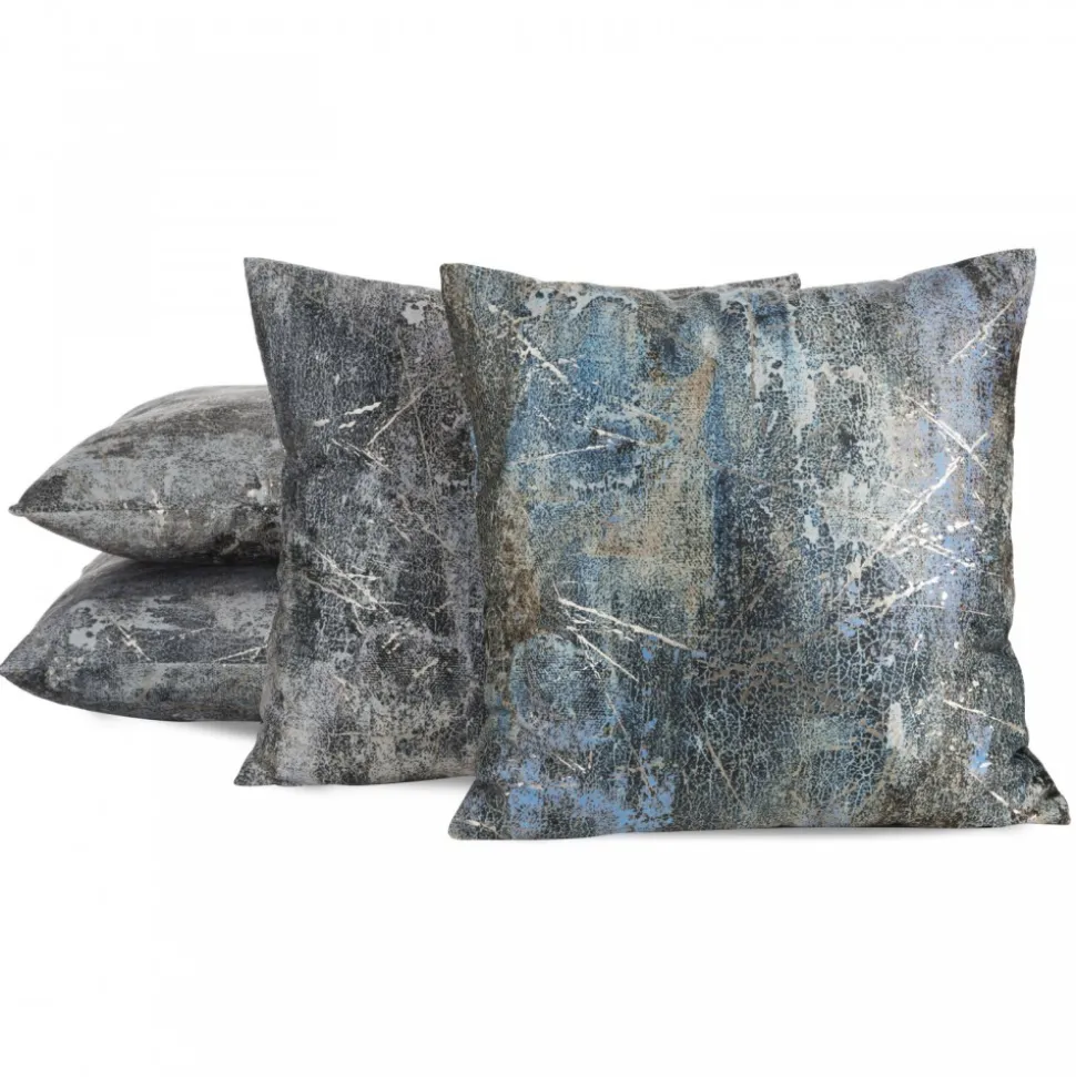 Poszewka ESTER 45x45 cm szara velvet