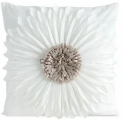 Poszewka FLORES gerbera 3D 45x45 krem beż