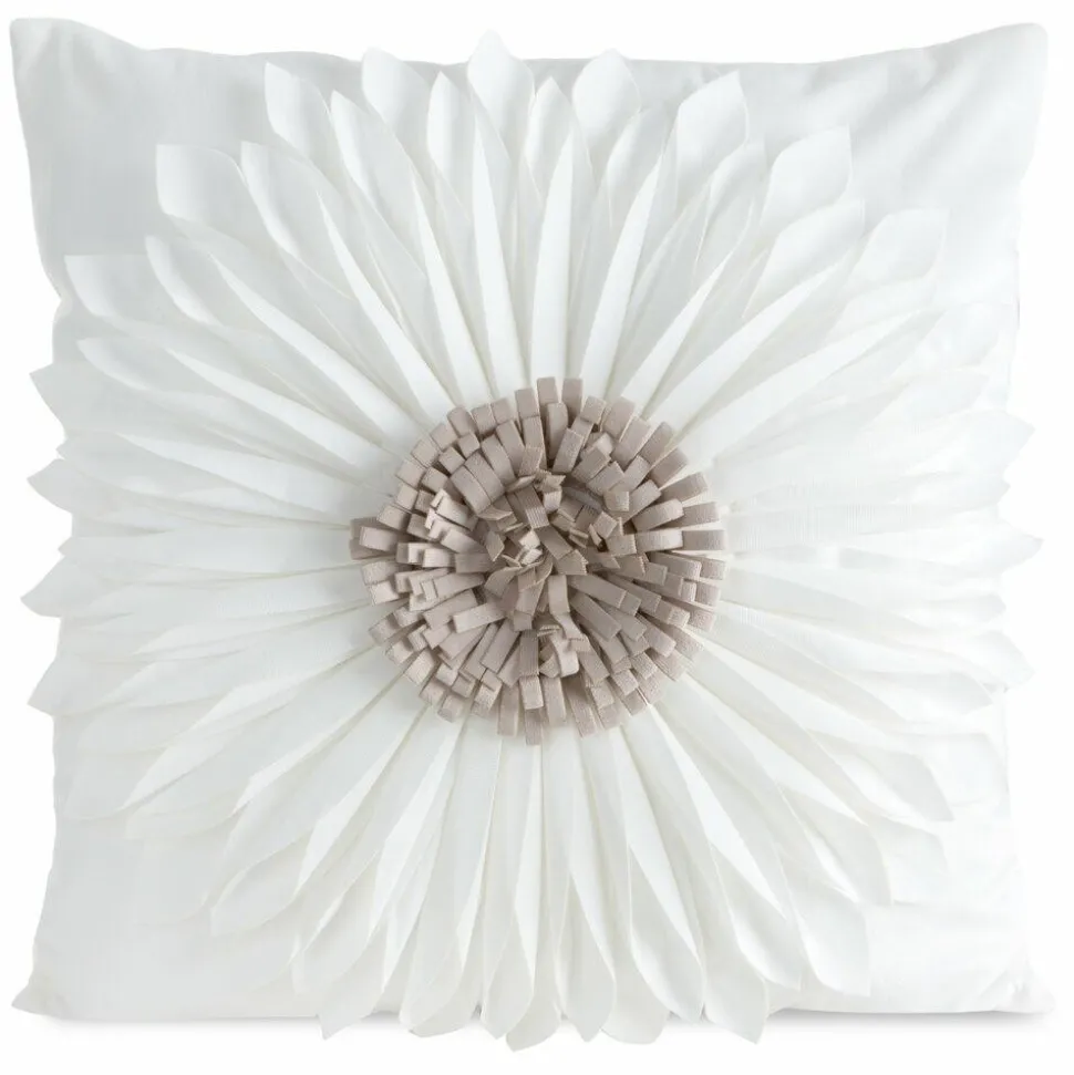 Poszewka FLORES gerbera 3D 45x45 krem beż