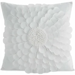 Poszewka FLORES kwiat 3D 45x45 krem