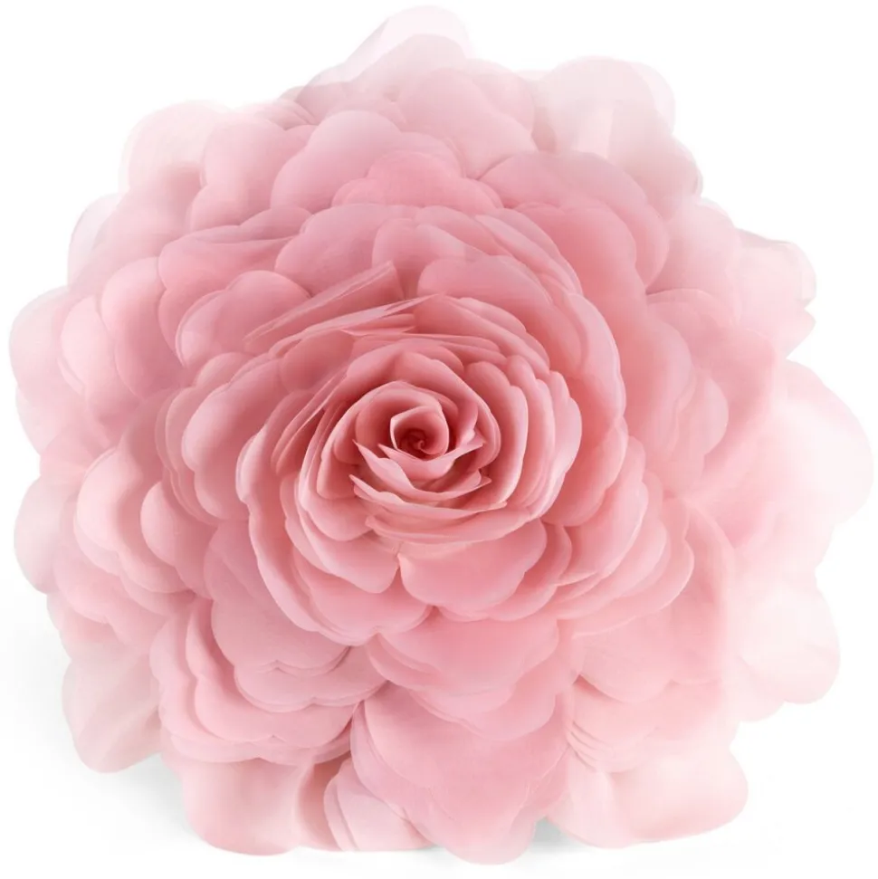 Poszewka FLORES róża 3D śr 40 cm puder