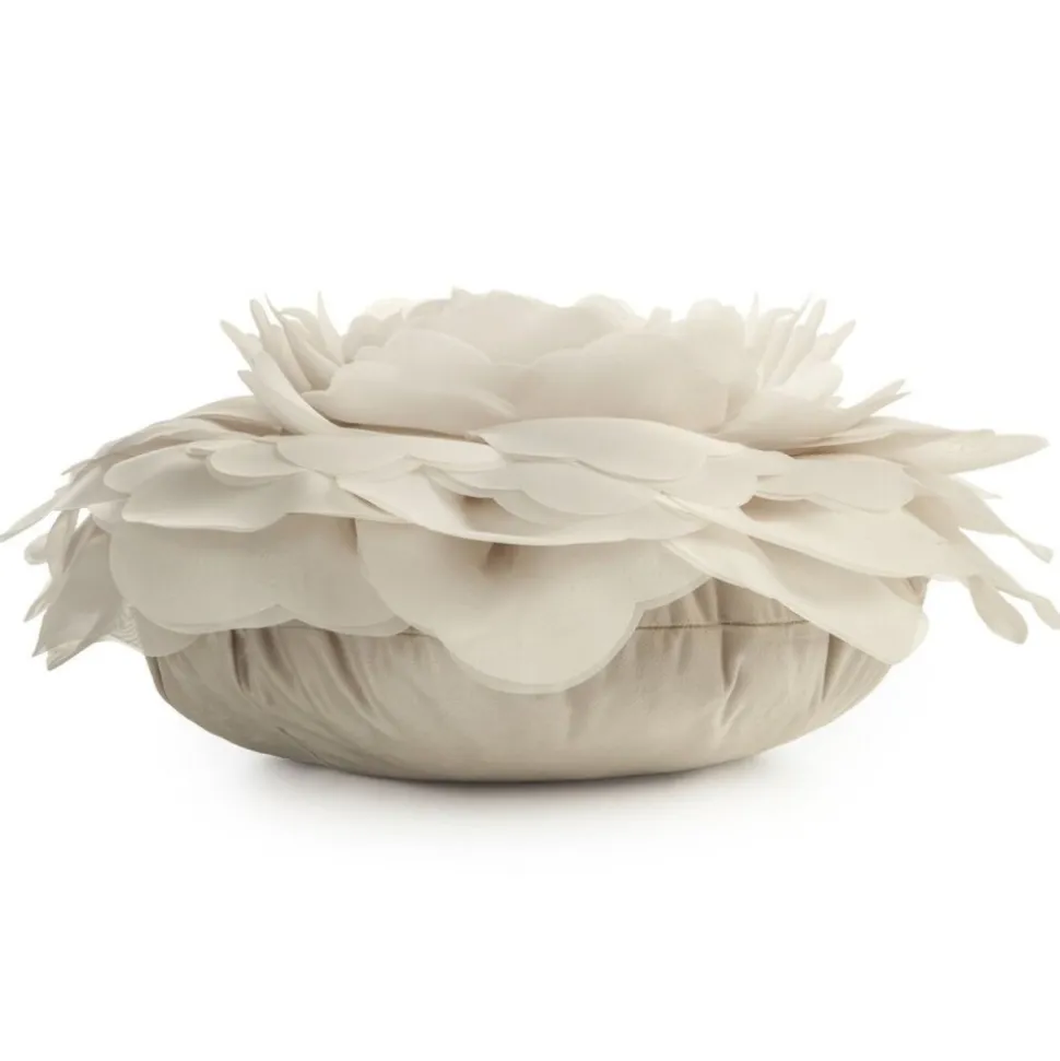 Poszewka FLORES róża 3D śr 40 cm krem