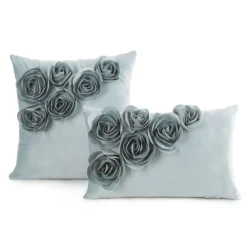 Poszewka FLORES róże 3D 30x50 mięta
