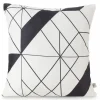 Poszewka GEO 40x40 cm beżowa microfibra