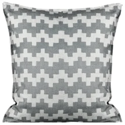 Poszewka GEO 45x45 cm stalowa