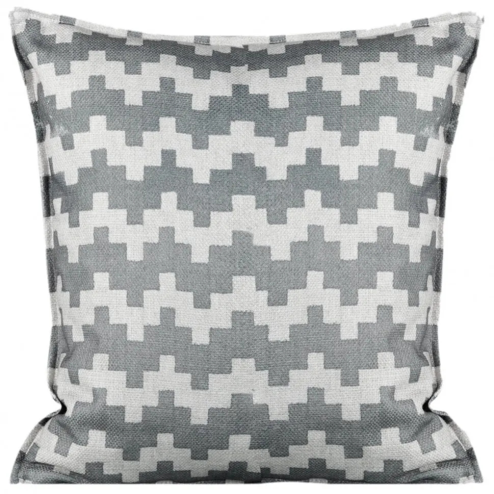 Poszewka GEO 45x45 cm stalowa