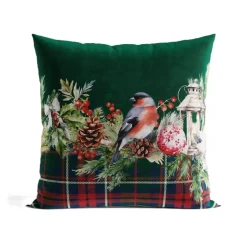 Poszewka GIRLANDA 40x40 cm zielona