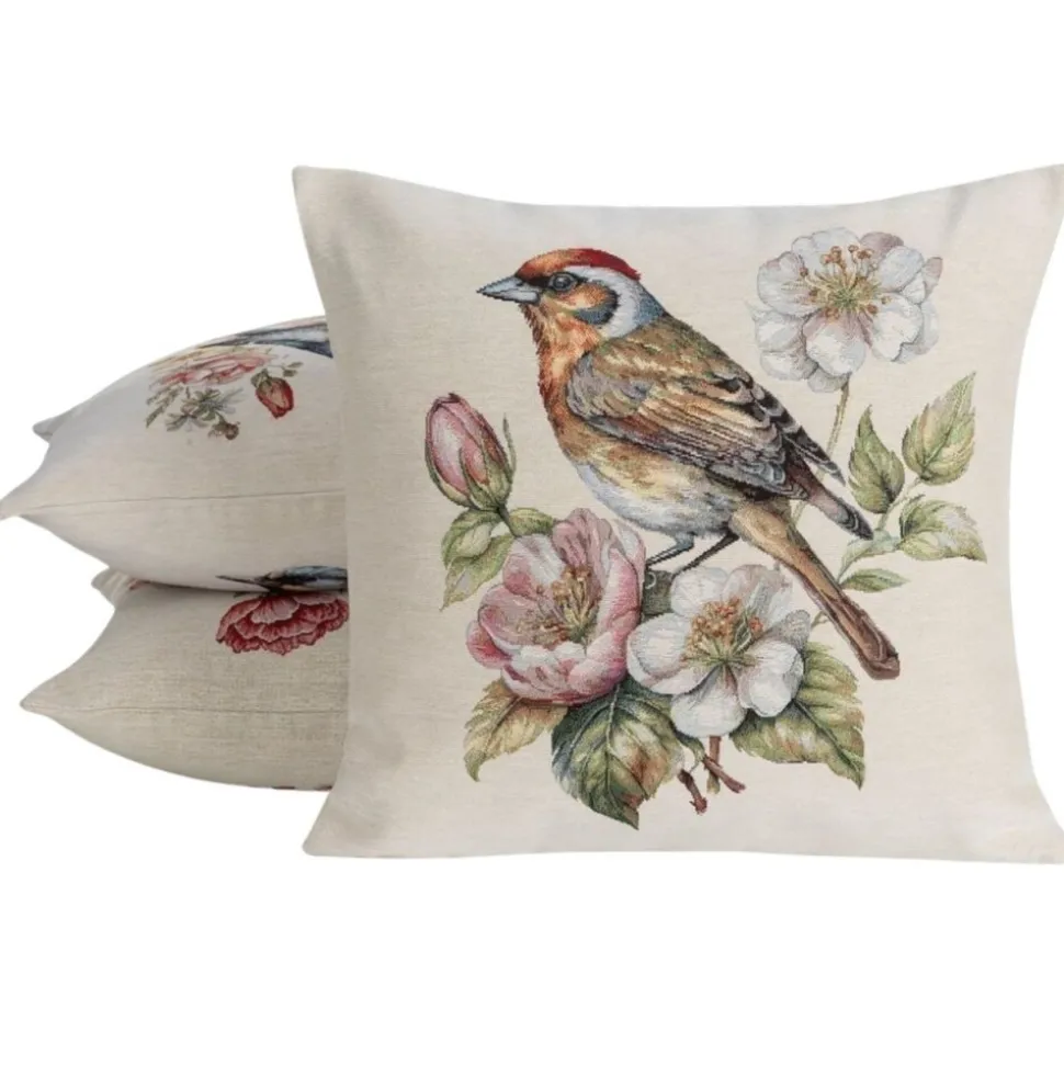 Poszewka gobelinowa 6335/NAT 45x45 cm szczygieł